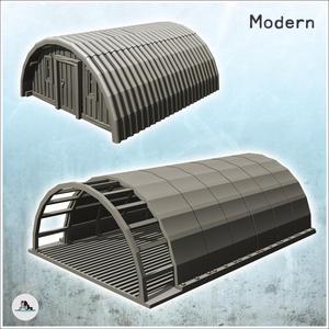 Set of military base buildings with depot and barracks (8) - Cold Era Modern Warfare Conflict World War 3 RPG  Post-apo