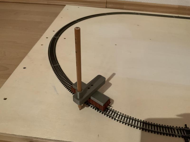 Route drawing trolley Trassenzeichnungswagen TT