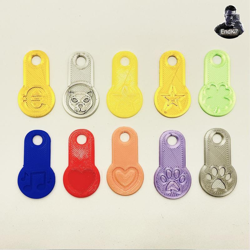Shopping Card Chip Keychain - Shopping Token Coin - 10 Variations