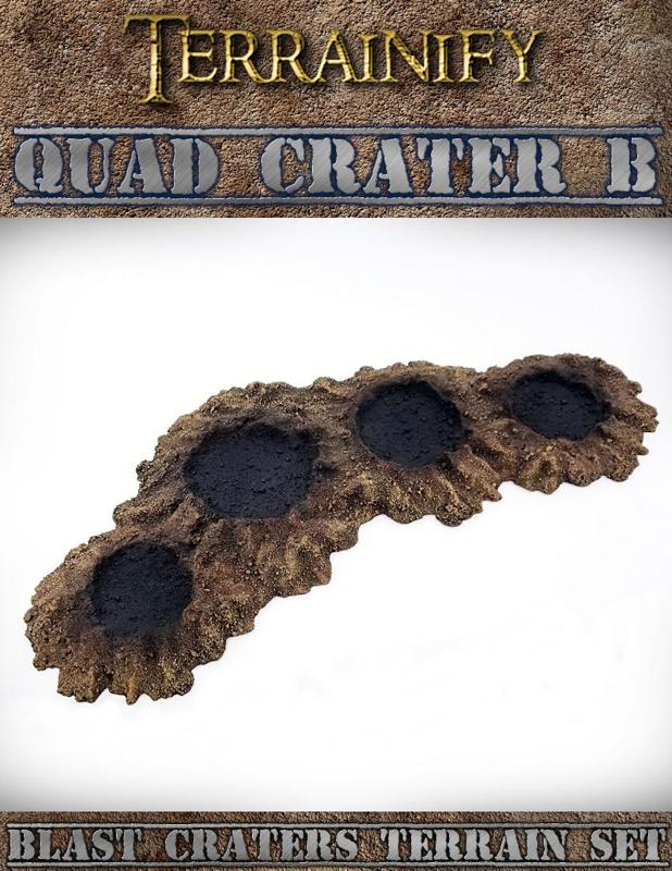 Quad Crater B: Blast Craters Terrain Set