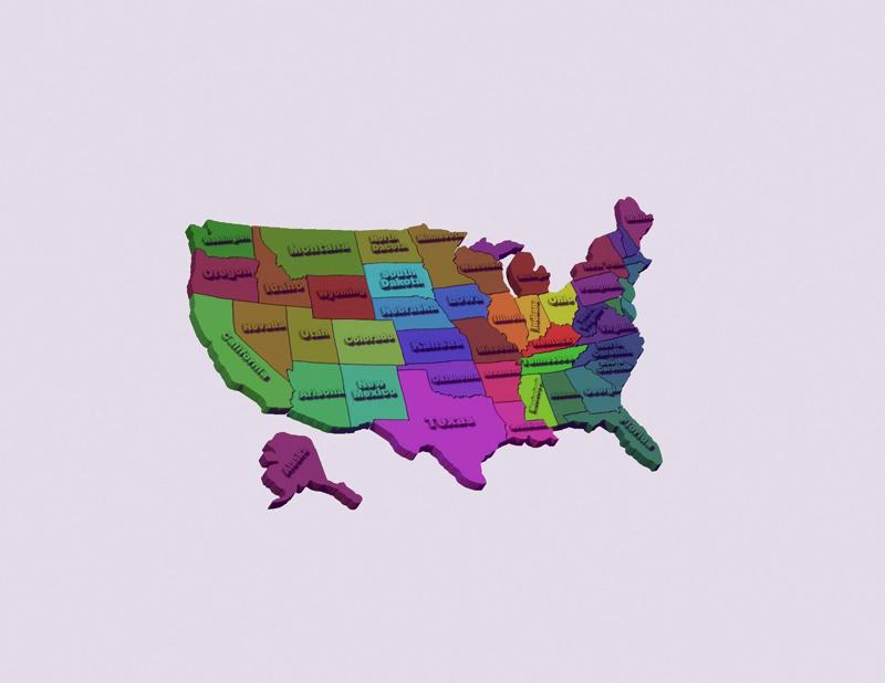 USA map
