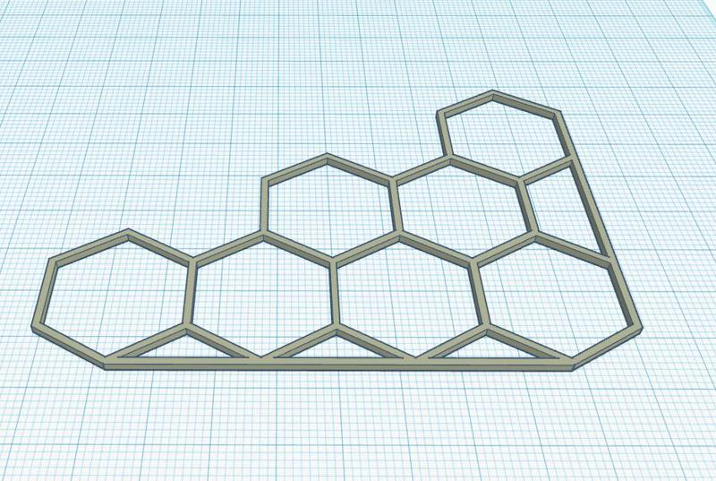 Hexagon Honeycomb Corner decoration