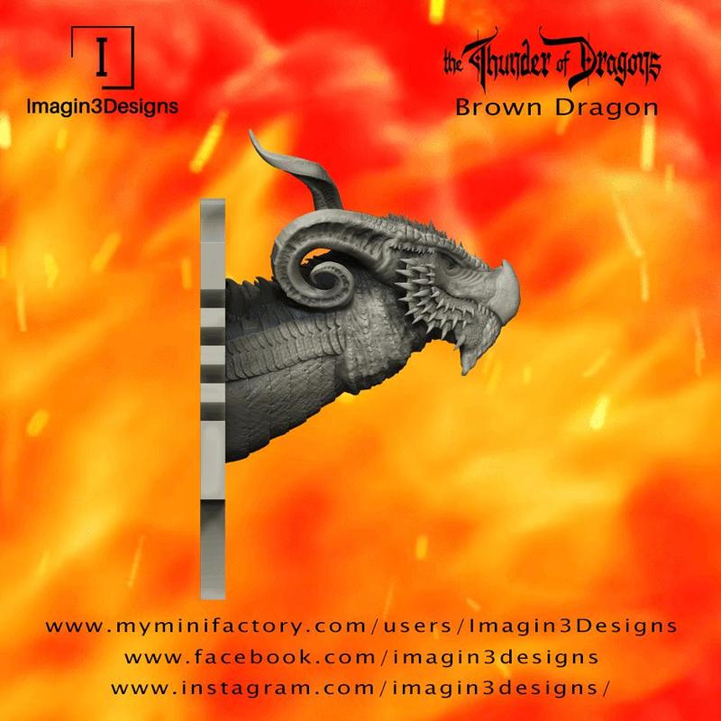 PRE-SUPPORTED Goit'binax -Terror of the Mosswalk Forest- The Brown Dragon