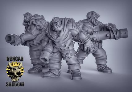 Ogres with Cannons (pre supported)