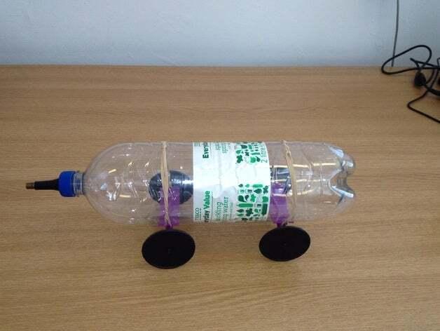 Rocket Car Race Chassis and Wheels