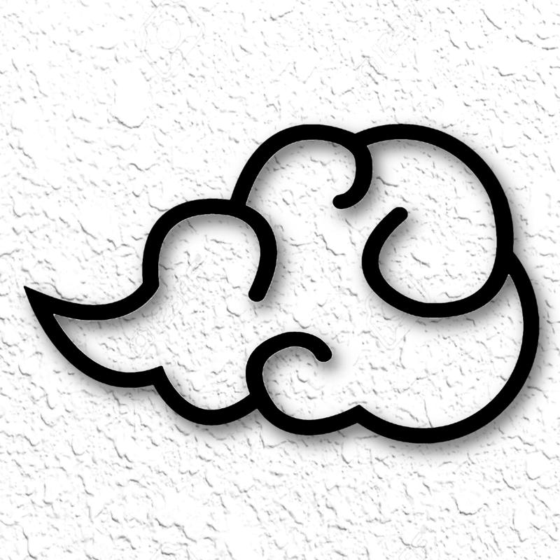Naruto cloud wall art shippuden akatsuki cloud anime wall décor