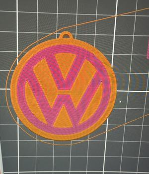 Volkswagen logo keychain