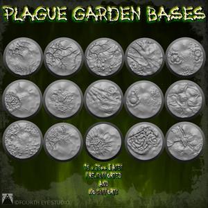 Plague Garden Bases - 25mm