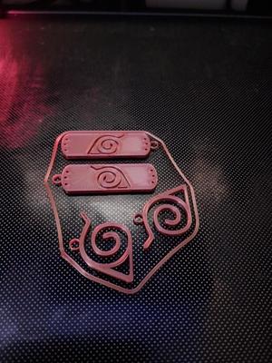 Earrings - Naruto; hidden leaf village