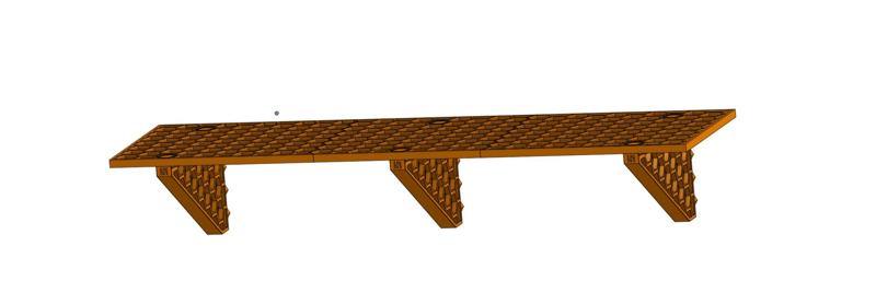 Honeycomb Storage Wall Shelf Mount
