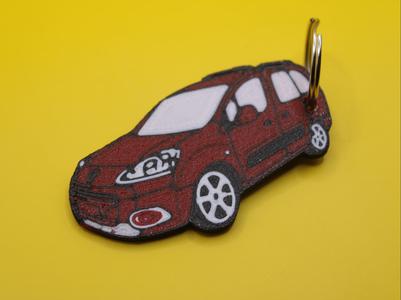 Car keychain Peugeot partner
