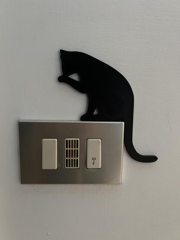 Silhouette gatto sul tuo interrutore