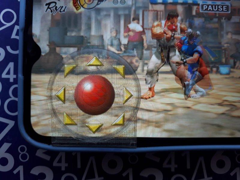 Invisible joystick for cell phone