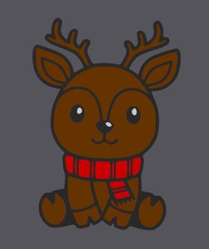 Christmas Deer Male - 2D WallArt