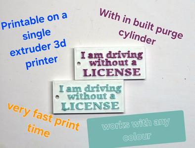 Keychain- I am driving without a LICENSE