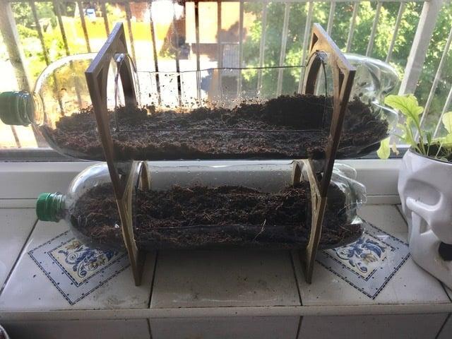 Soda Bottle Stacking Planter