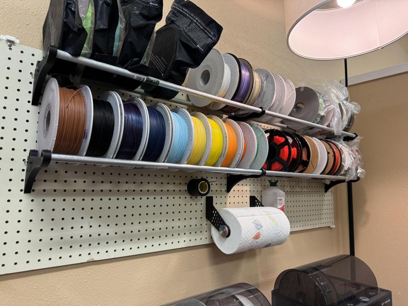 Pegboard Filament Shelf Bracket