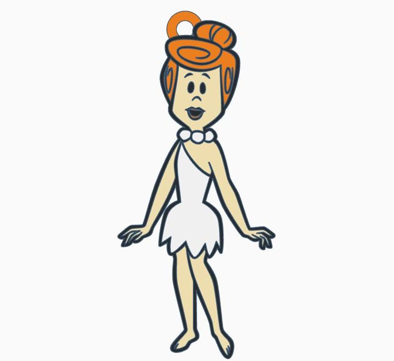 Vilma, The Flintstones keychain