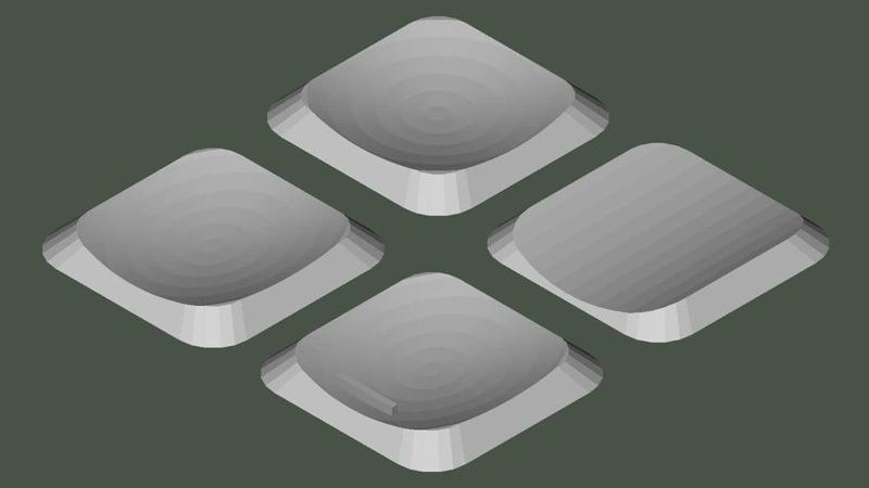 Parametric Keycap Veneers for Flat Laptop Keyboards