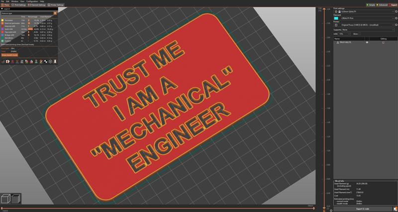 Trust Me I am a "Mechanical" Engineer