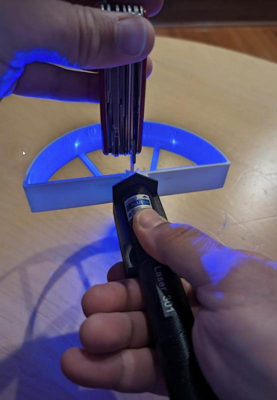 22.5mm laser pointer mount for goniometer