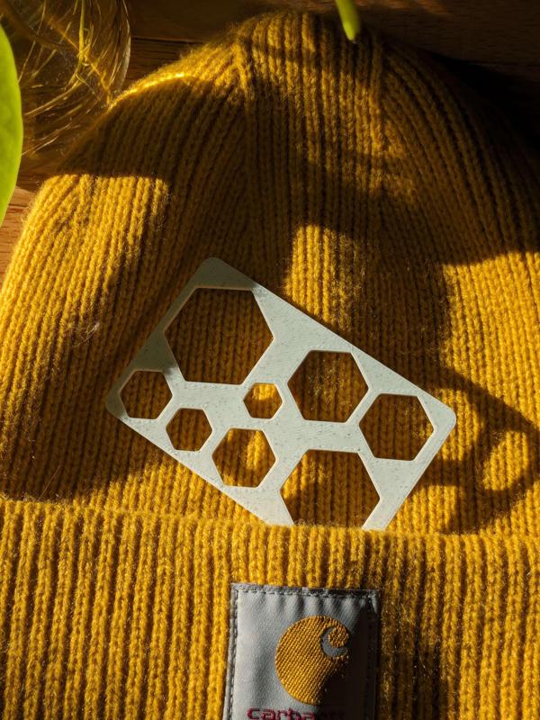 Benzene Ring Stencil Card