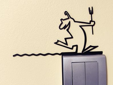 Funny Light Switch Gadget – La Linea Balum 103