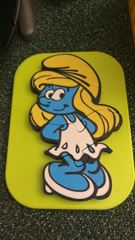 AMS - Smurfette - insert puzzle for kids
