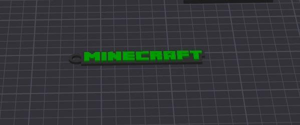 minecraft easy print keychain