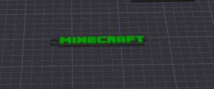 minecraft easy print keychain