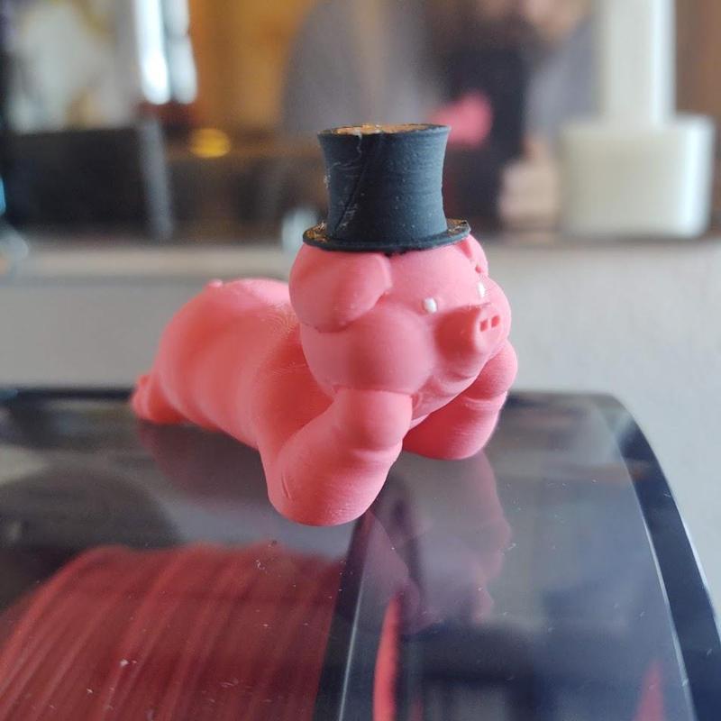 Cute Pig with Top Hat