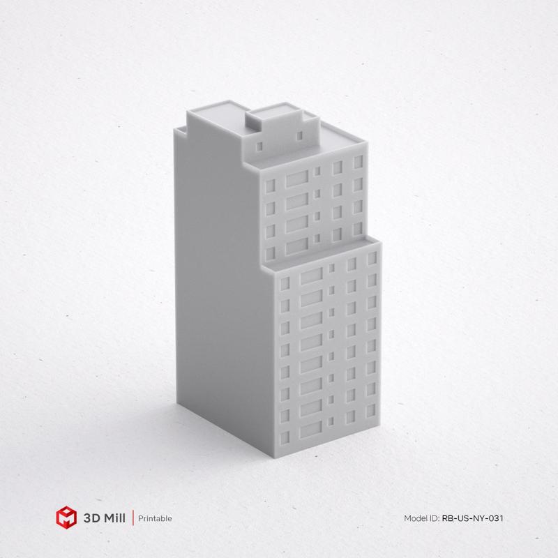 3D Print miniature building RB-US-NY-031