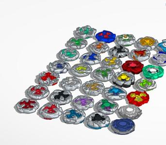 Large Pack Of beyblade X Blades (1 YEAR ON CULTS3D!)