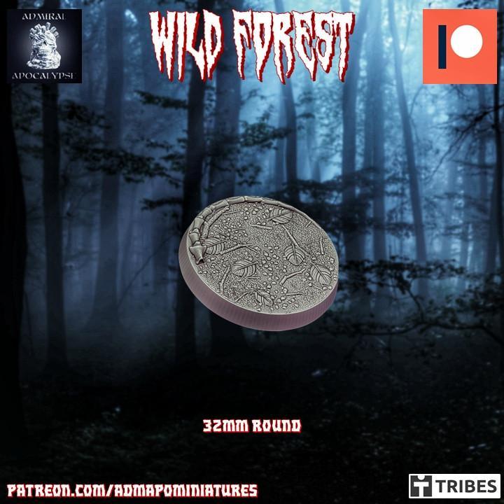 Wild Forest Set 32mm base n.4 (Pre-supported)