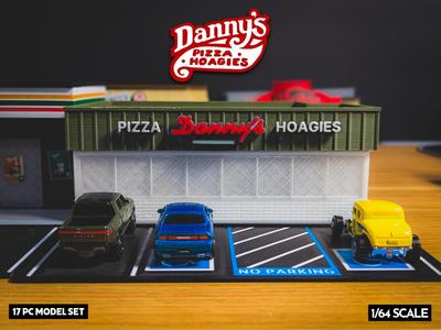 Danny's Pizza & Hoagies Model Set - 1:64 Scale Diorama