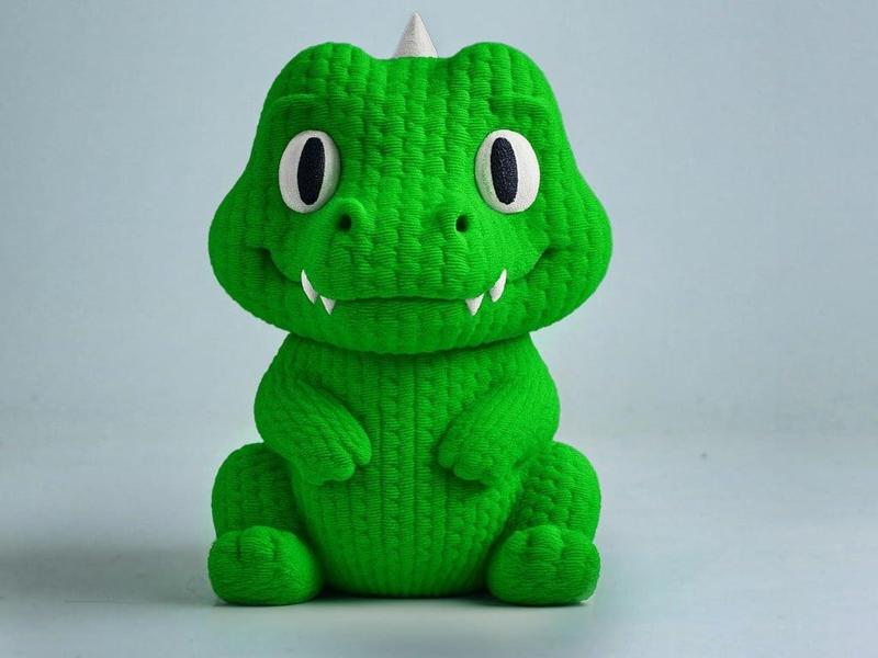 Knitted Crocodile - Cute Animals