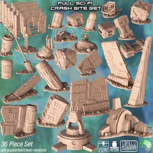Sci Fi Crash Site Scatter Terrain