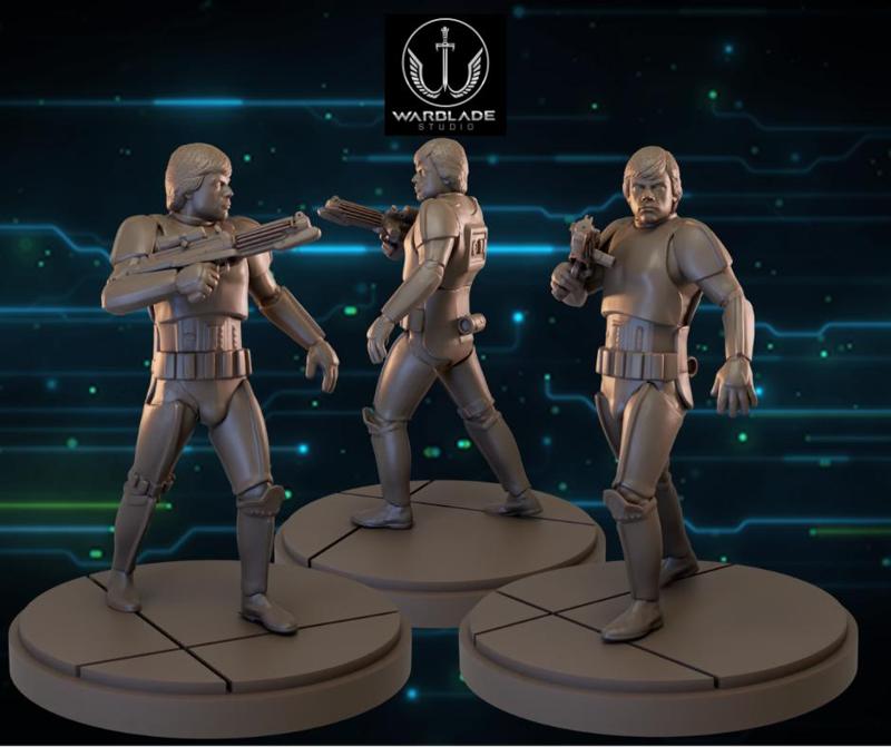 star wars shatterpoint luke presupported included