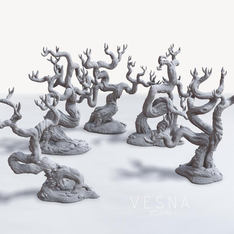 FANTASY FOREST MEDIUM TREES