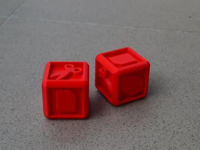 Rock paper scissors dice