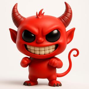 Devil Red Figure 3D Model
