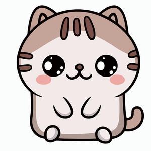 Cat kawaii keychain
