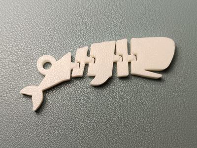 Flexi Whale Keychain