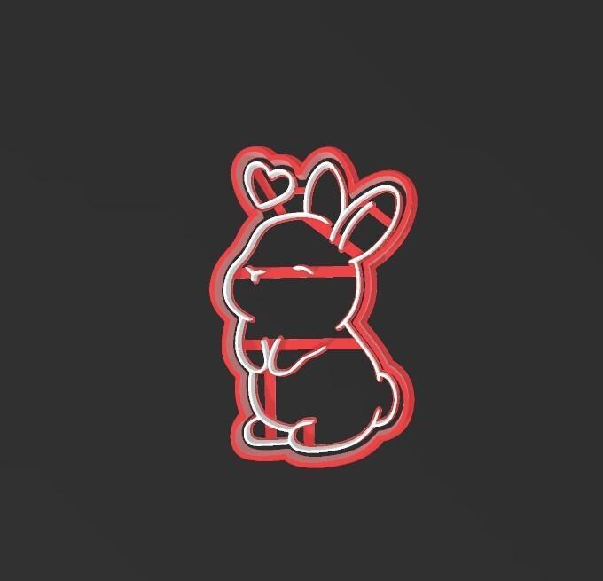 Easter bunny, cookie cutter