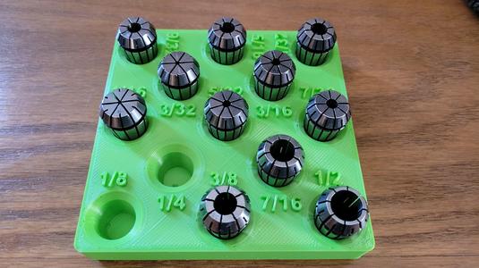 Gridfinity Collet Holders