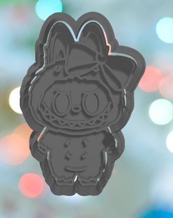 Labubu Standing With Bow Cookie Cutter