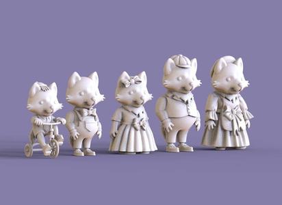 family fox