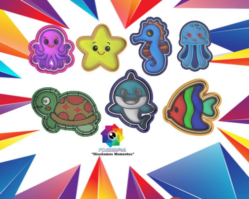 Set 7 CALLET CUTTERS Marine World #2