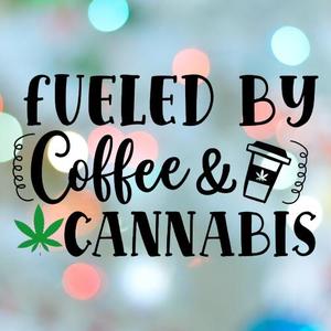 420 Stamp Fueled by Coffee and Cannabis Cookie Cutter