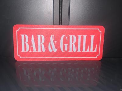 Bar & Grill Schild